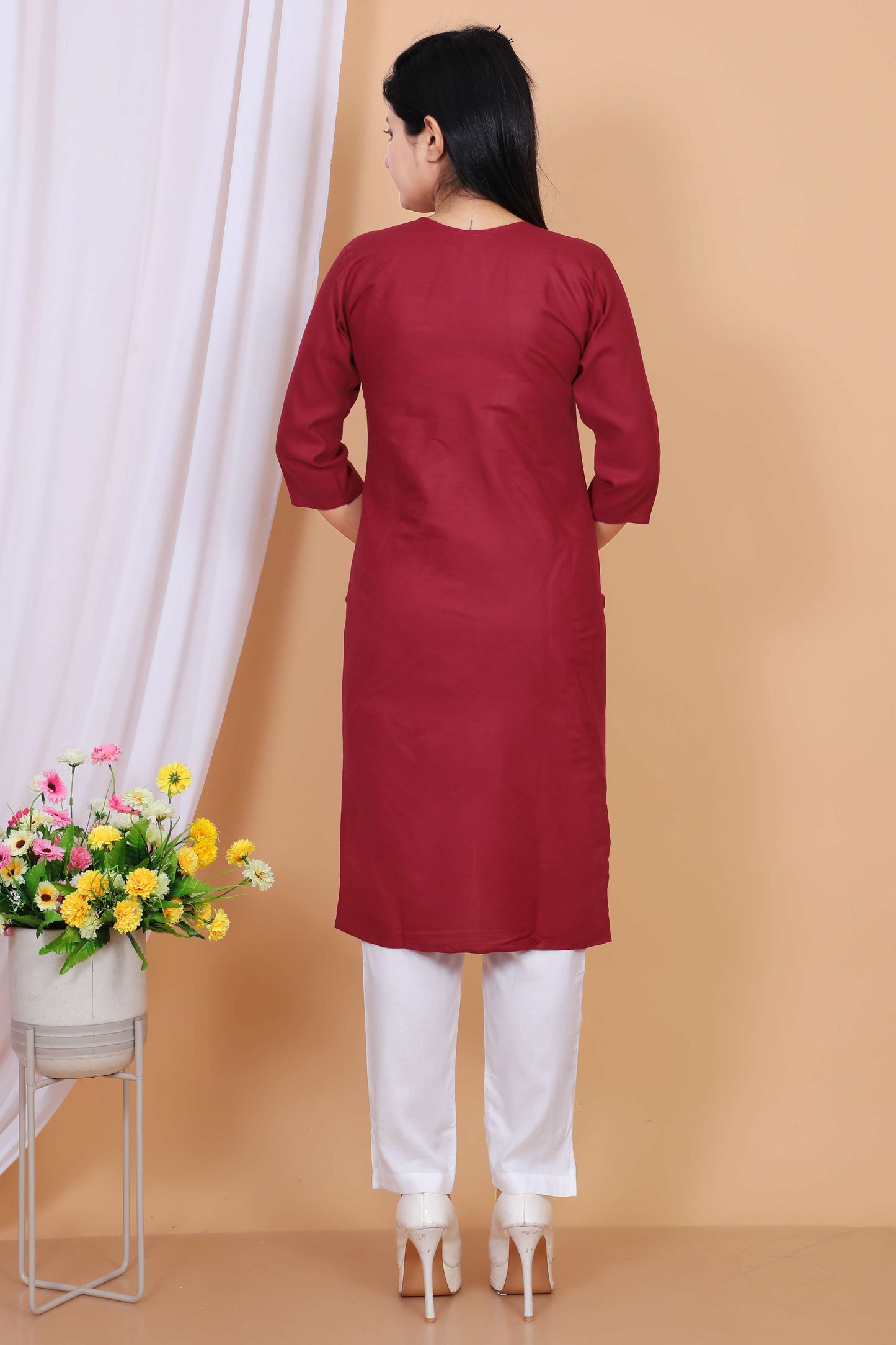 Stylish Embroidered Casual Kurti for Women – R Jasmin Dress