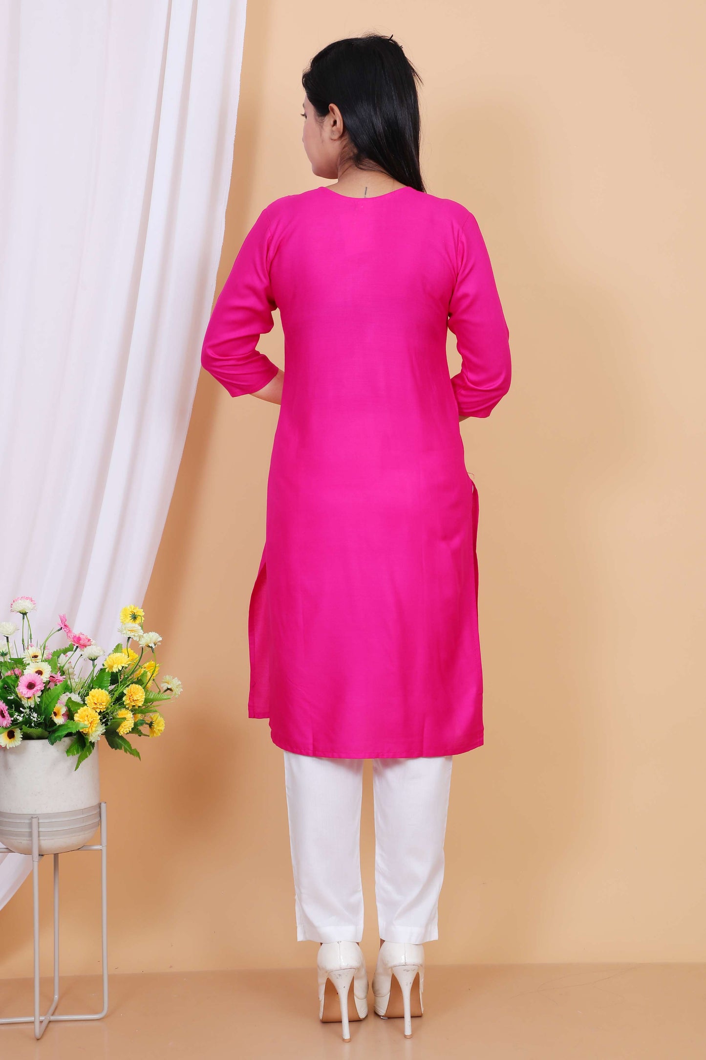 Stylish Embroidered Casual Kurti for Women – R Jasmin Dress