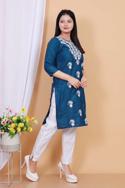 Stylish Embroidered Casual Kurti for Women – R Jasmin Dress