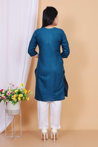 Stylish Embroidered Casual Kurti for Women – R Jasmin Dress