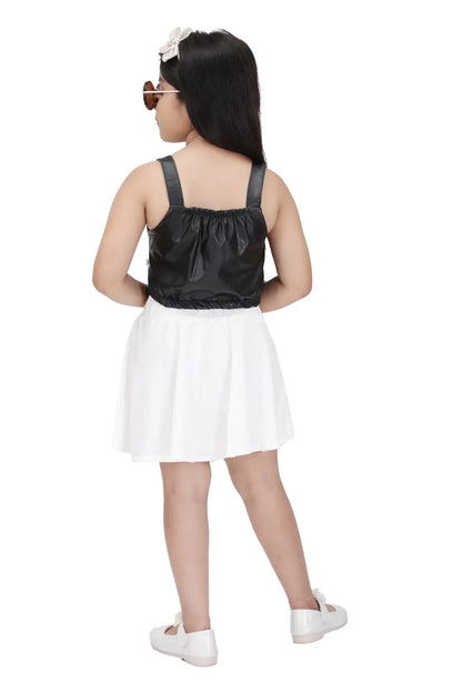 Leather Skirt Top for Girls